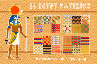 24 Egypt Patterns: Authentic Egyptian Design Assets