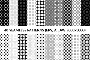 40 Seamless Circle Patterns: Versatile, Scalable Design Resources for Every Creator