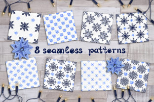 8 Snowflakes Patterns: Hand-Drawn Winter Magic
