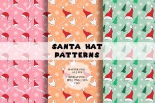 Cartoon Santa Hat Patterns