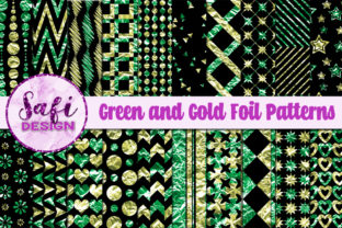 Green and Gold Foil Patterns