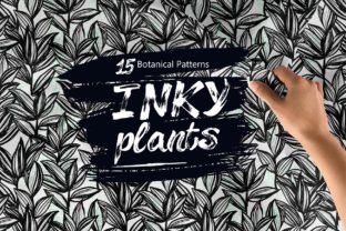 Inky Plants: 15 Botanical Patterns