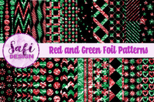 Red and Green Foil Patterns: Seamless Digital Assets for Purpose-Driven Design