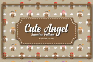 Seamless Patterns Cute Angel 11