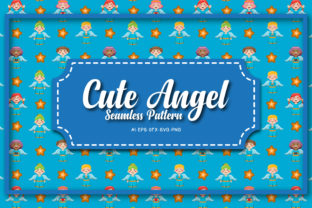 Seamless Patterns Cute Angel 2
