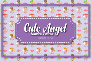 Seamless Patterns Cute Angel 5