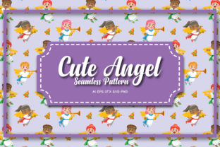 Seamless Patterns Cute Angel 7: A Versatile Design Resource for Creative Professionals and Everyday Makers