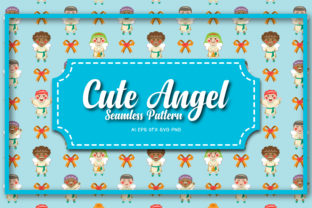Seamless Patterns Cute Angel 8: Effortless, Versatile Design for Creative Projects