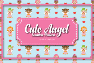 Seamless Patterns Cute Angel 9: A Versatile Design Resource for Creative Professionals and Everyday Makers