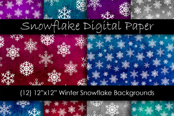 Snowflake Backgrounds - Snow Patterns