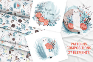 Winter Nature Pack: Seamless Patterns, Compositions & Transparent Elements for Creative Projects